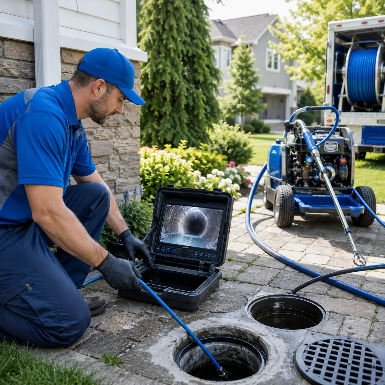 Outdoor drain cleaning professionals serving Windham, CT