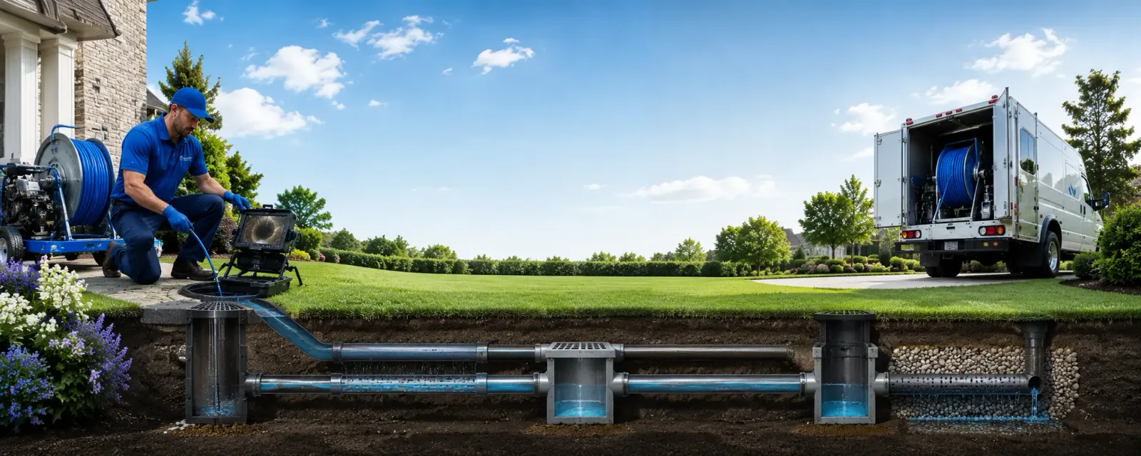 Outdoor drain cleaning information for Windham, CT